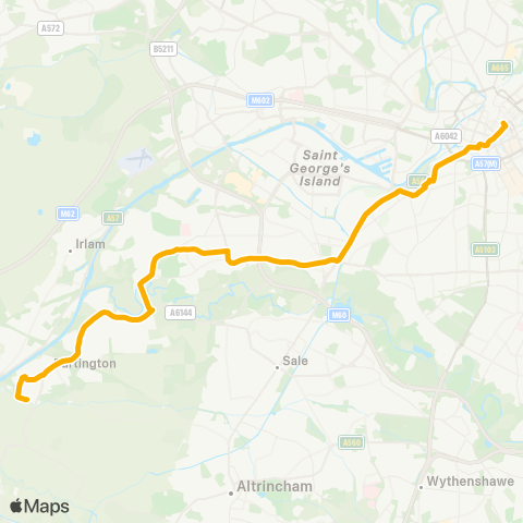 Stagecoach Manchester  map