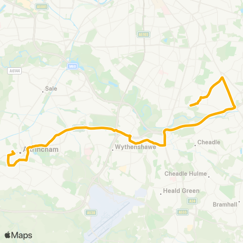 Stagecoach Manchester  map