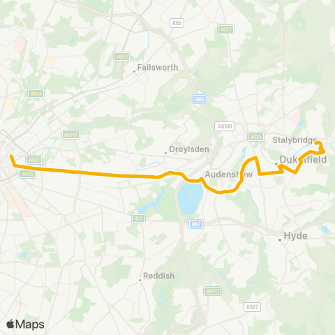 Stagecoach Manchester  map