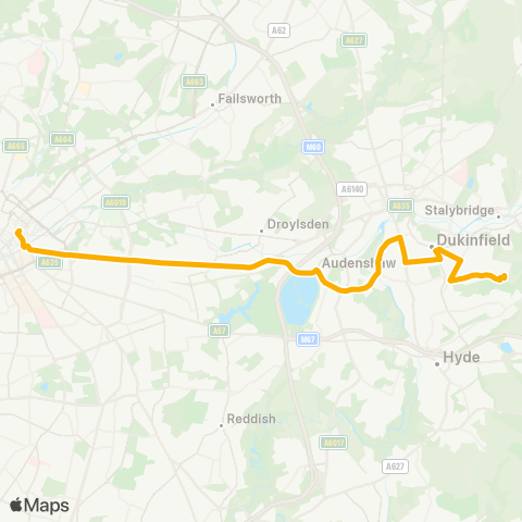 Stagecoach Manchester  map