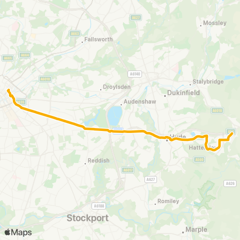 Stagecoach Manchester  map