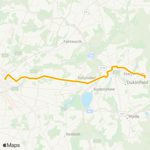 Stagecoach Manchester  map