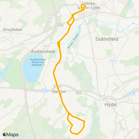 Stagecoach Manchester  map