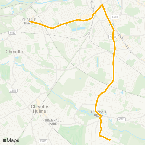 Stagecoach Manchester  map