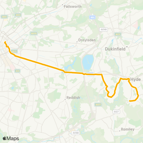 Stagecoach Manchester  map