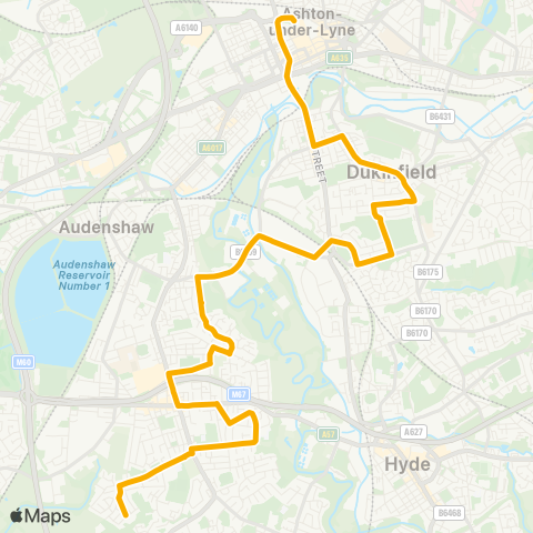 Stagecoach Manchester  map