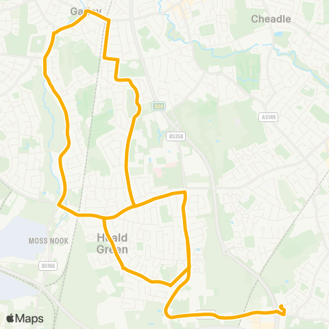 Stagecoach Manchester  map