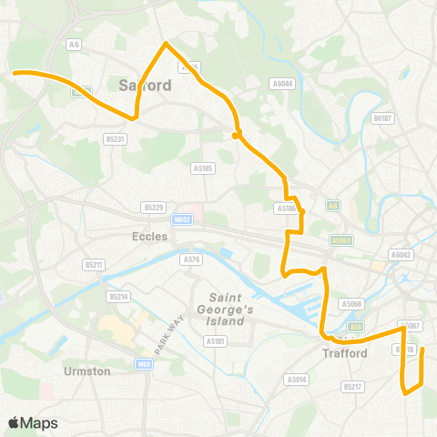 Stagecoach Manchester  map