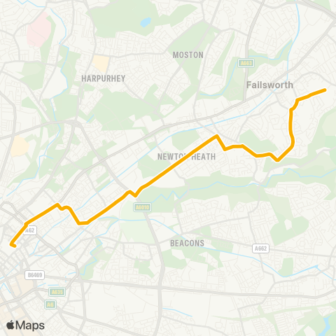 Stagecoach Manchester  map