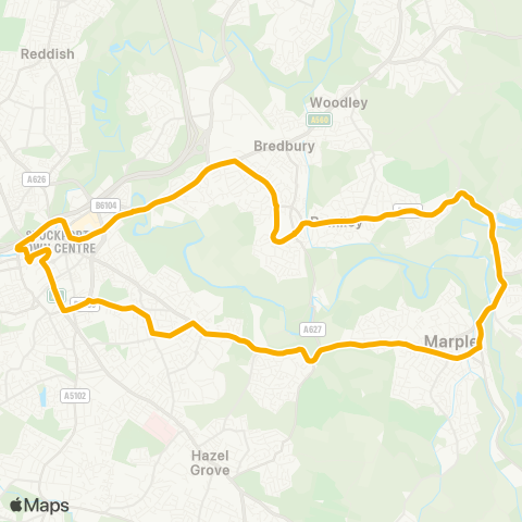 Stagecoach Manchester  map