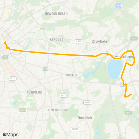 Stagecoach Manchester  map