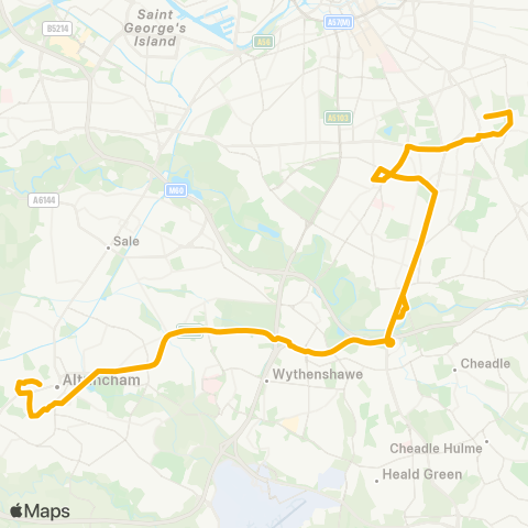 Stagecoach Manchester  map