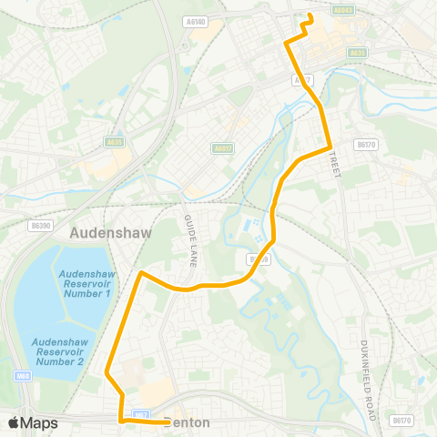 Stagecoach Manchester  map