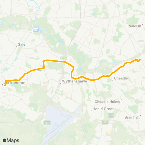 Stagecoach Manchester  map