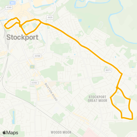 Stagecoach Manchester  map