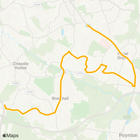 Stagecoach Manchester  map