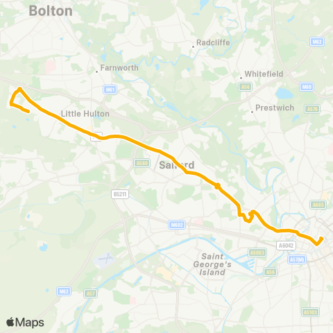 Stagecoach Manchester  map