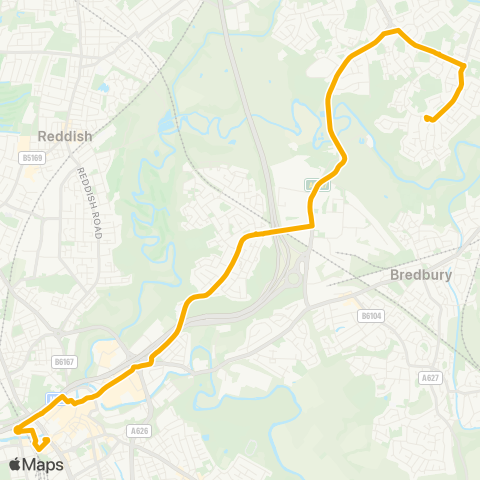 Stagecoach Manchester  map