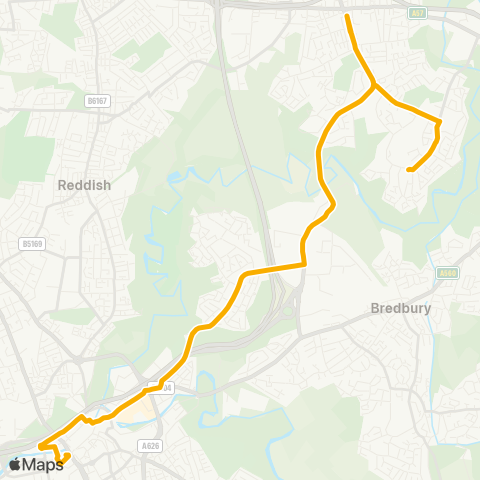 Stagecoach Manchester  map