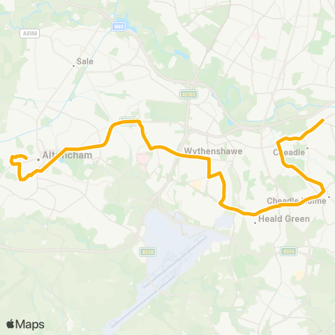 Stagecoach Manchester  map