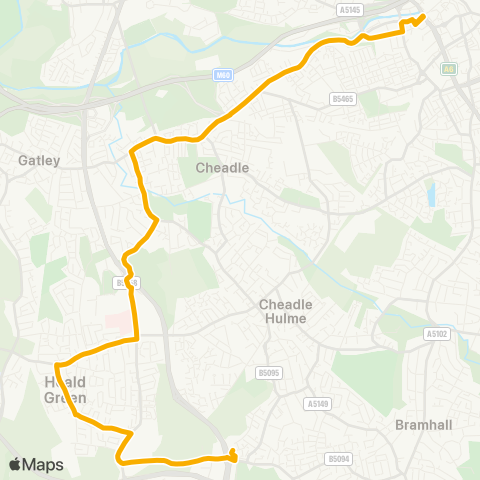 Stagecoach Manchester  map