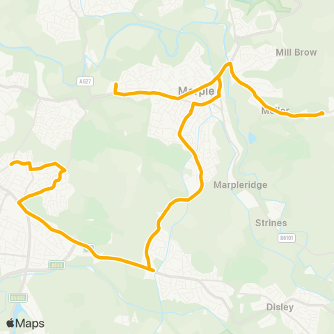 Stagecoach Manchester  map