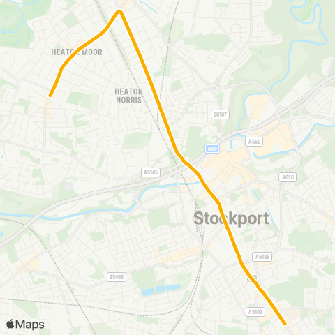 Stagecoach Manchester  map