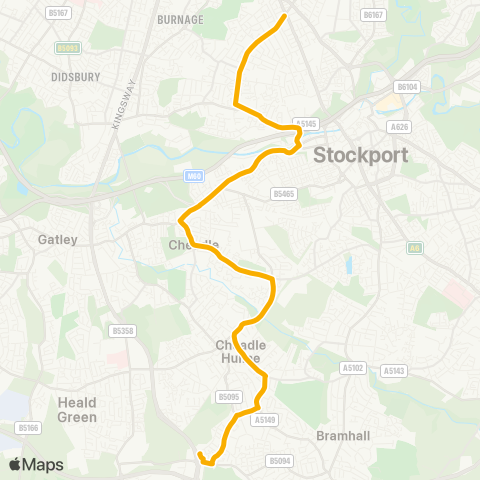 Stagecoach Manchester  map