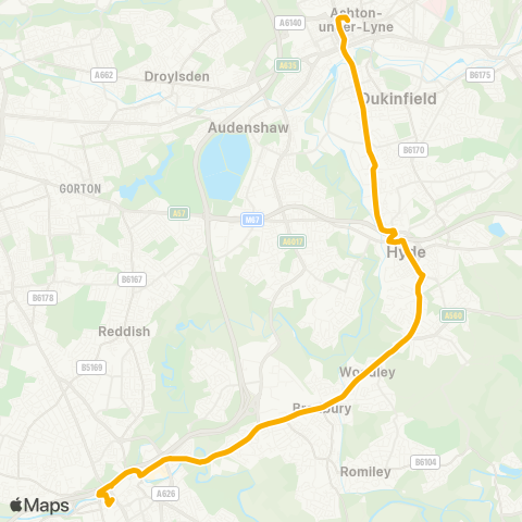 Stagecoach Manchester  map