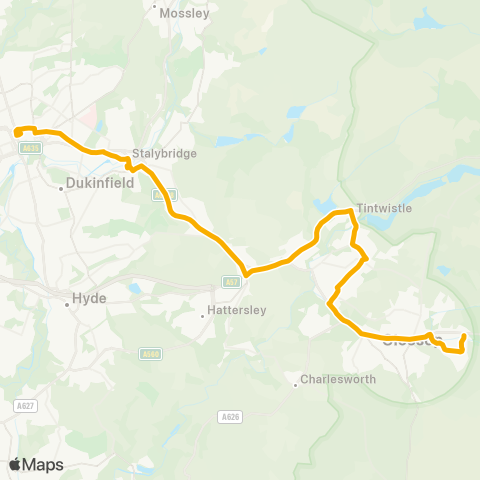 Stagecoach Manchester  map