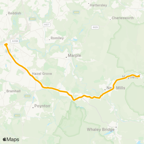 Stagecoach Manchester  map