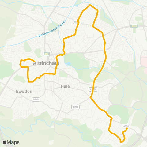 Stagecoach Manchester  map