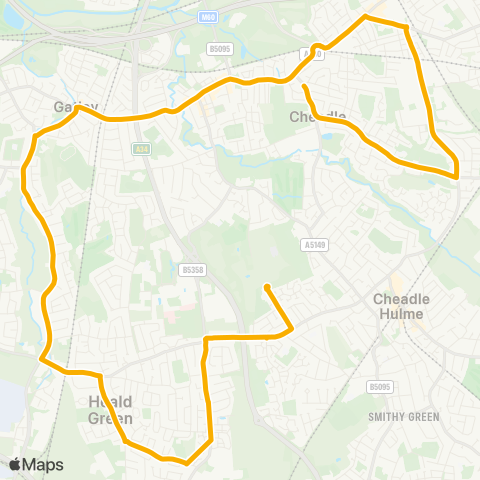 Stagecoach Manchester  map