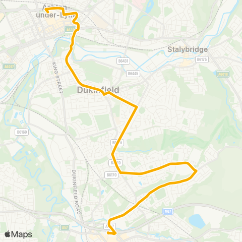 Stagecoach Manchester  map