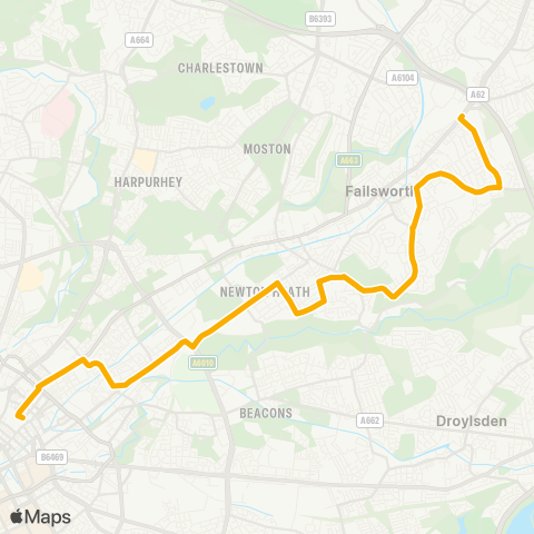 Stagecoach Manchester  map