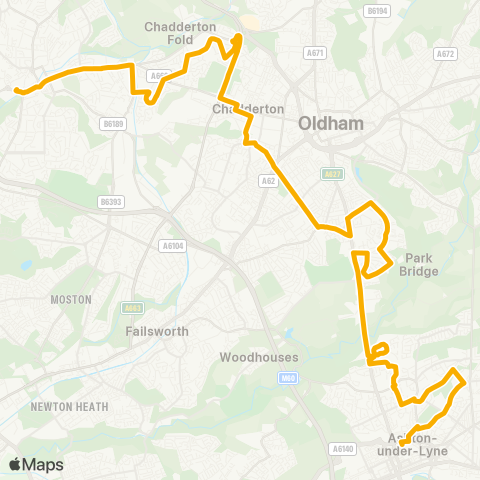 Stagecoach Manchester  map