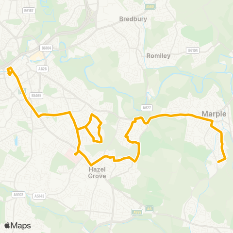 Stagecoach Manchester  map