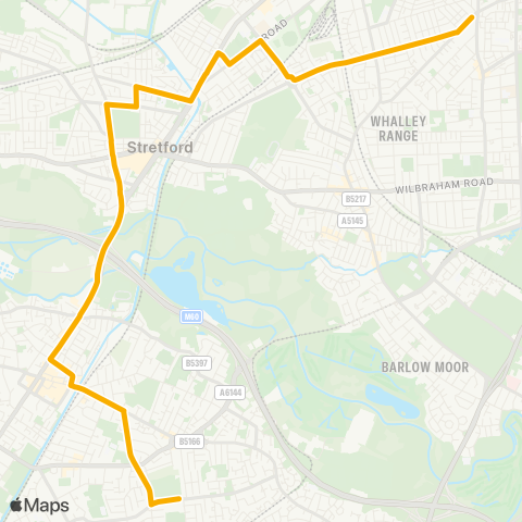 Stagecoach Manchester  map