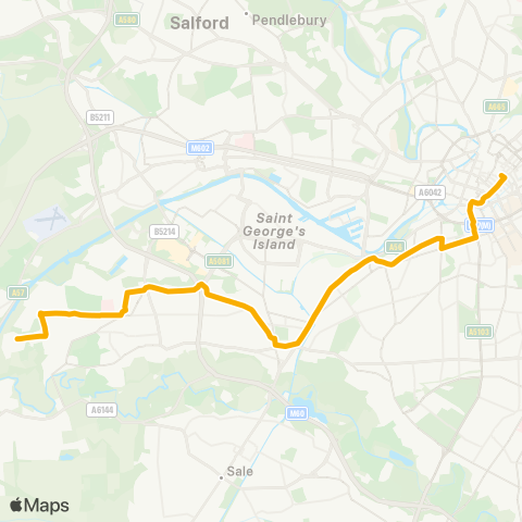 Stagecoach Manchester  map