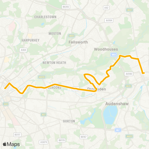 Stagecoach Manchester  map