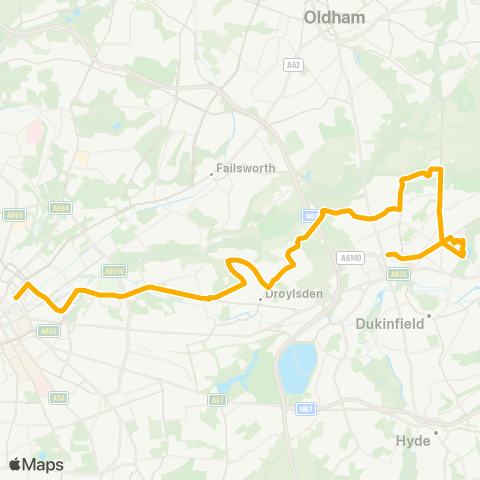 Stagecoach Manchester  map