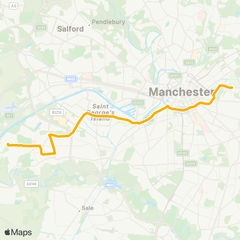 Stagecoach Manchester  map