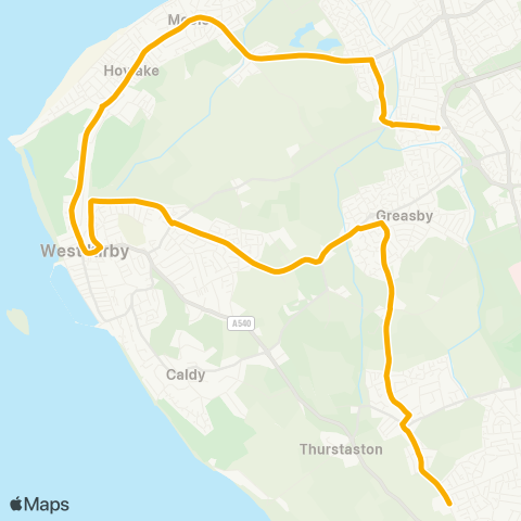 Stagecoach Merseyside and South Lancashire  map