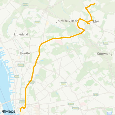 Stagecoach Merseyside and South Lancashire  map