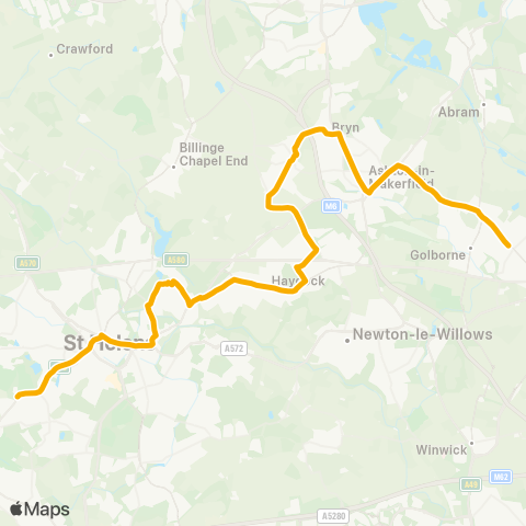 Stagecoach Merseyside and South Lancashire  map