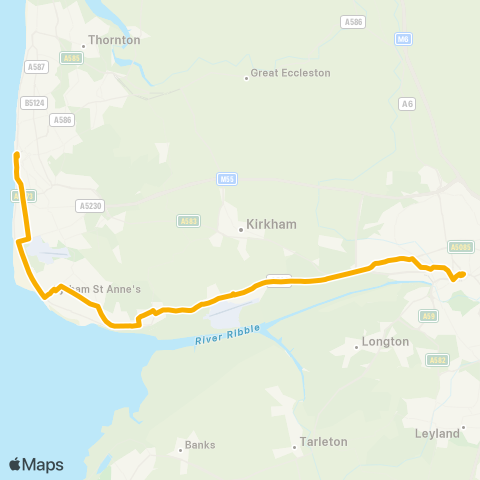 Stagecoach Merseyside and South Lancashire  map