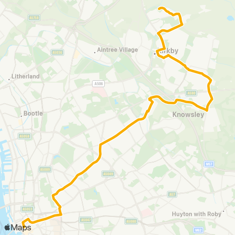 Stagecoach Merseyside and South Lancashire  map