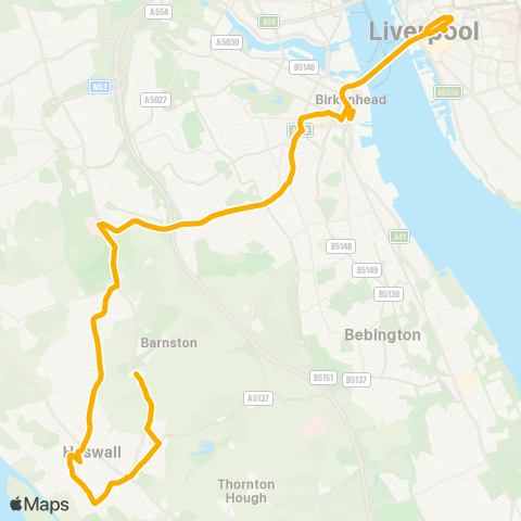 Stagecoach Merseyside and South Lancashire  map