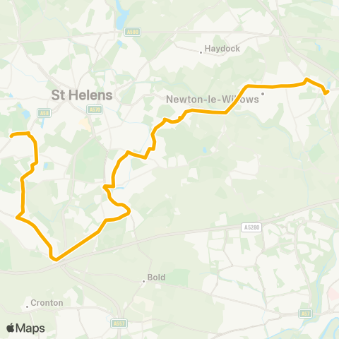 Stagecoach Merseyside and South Lancashire  map