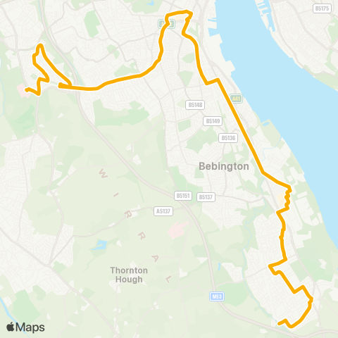 Stagecoach Merseyside and South Lancashire  map